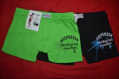 2x bavlněné boxerky na 3-4 r., 104 / 110