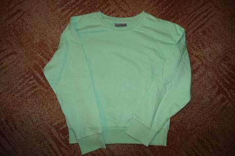 Dívčí zelenkavá mikina vel. 134-140, pepco,134