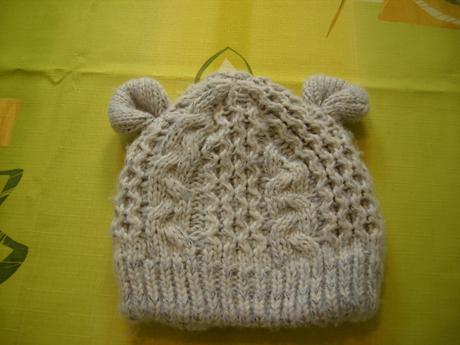 Zimní čepice s oušky vel.44-48 cm., 86