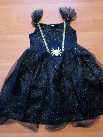 Karnevalový  kostým -čarodějnice vel 92-98, 