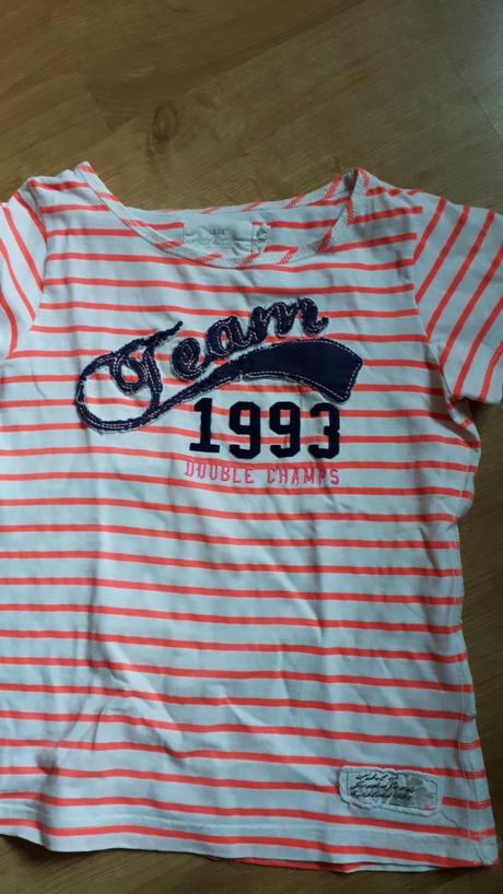 Veselé pruhované tričko, h&m,146