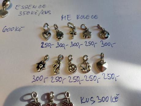 Přebytky přívěšku a korálku, pandora