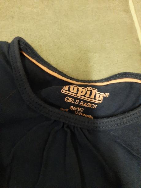 Dívčí triko s dl. rukávem lupilu 86/92, lupilu,86