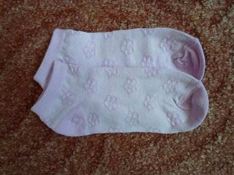 Růžové fialové nízké kotníčkové ponožky 2 páry, 27