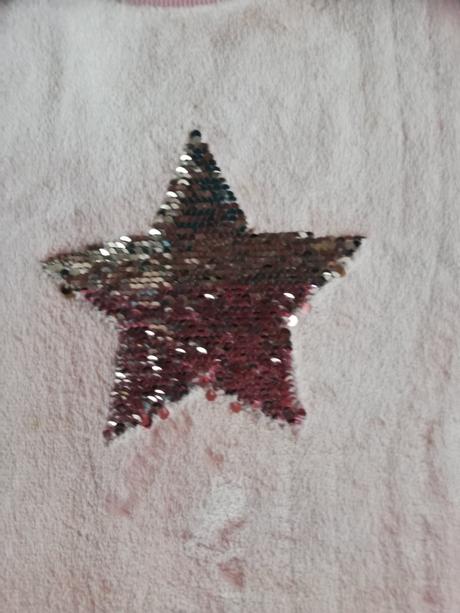 Mikina sametová dívčí vel. 140/146., minoti,140