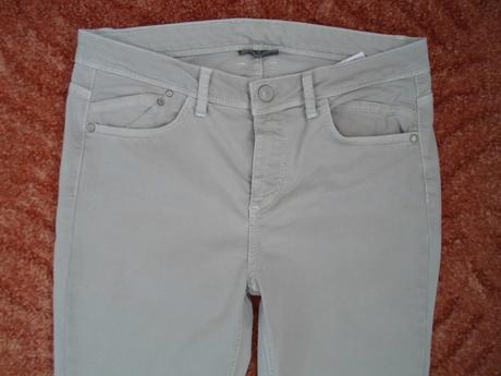 Zelené kalhoty rifle džíny, c&a,38