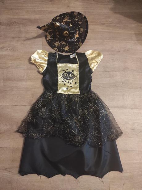 Karnevalový kostým čarodějka vel. 140, 