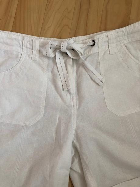 Bílé bavlněné kraťasy, c&a,m