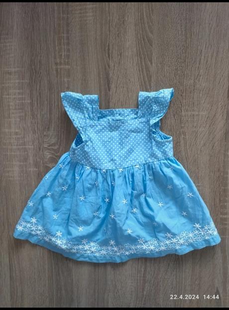 Dívčí letní šaty 9-12m, nutmeg,74