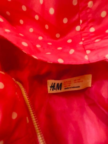 Puntíkatá jarní bunda h&m, h&m,128