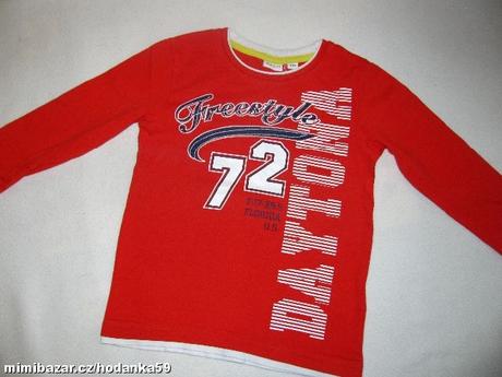 Červené tričko s dlouhým rukávem, nkd,104