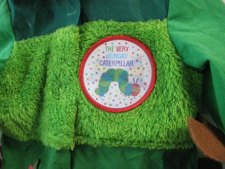 Kostým-overal s kapucí a hologramem housenka, 