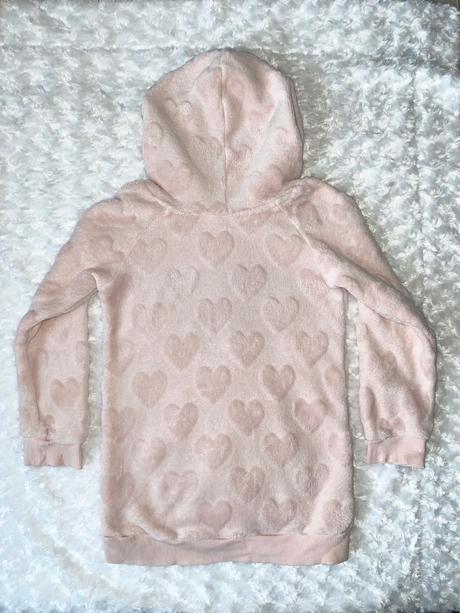 Růžová chlupatková mikina h&m, h&m,122