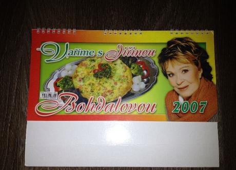 Kuchařka kalendář s jiřinou bohdalovou, 