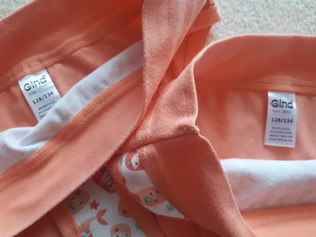 2x dětské spodní kalhotky, zn.gina, vel.128/134, gina,128