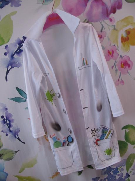 Kostým na karneval-plášť laborant, chemik/unisex, 