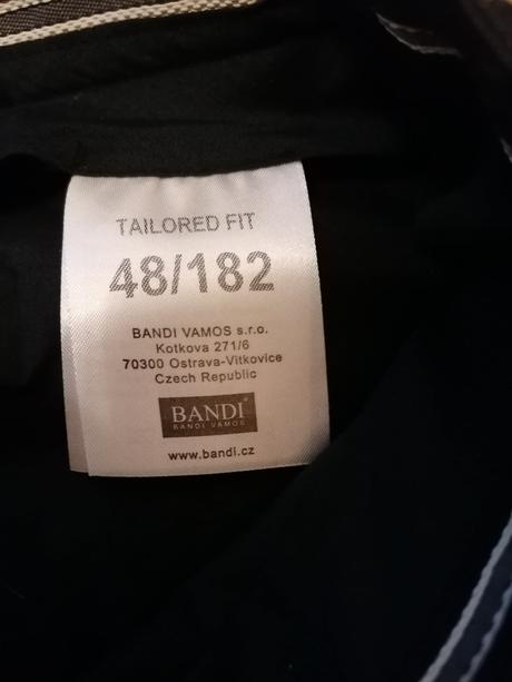 Pánský oblek bandi, košile, obal, 48
