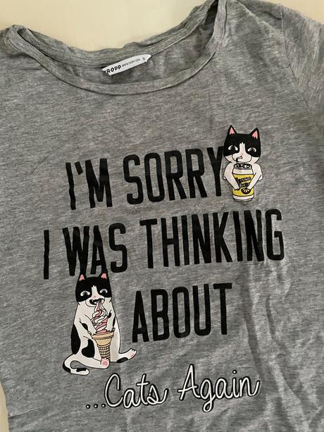 Triko s kočkou, vel s, cropp, s