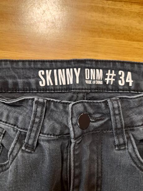 Kalhoty skinny dnm, xs, 34, denim,xs