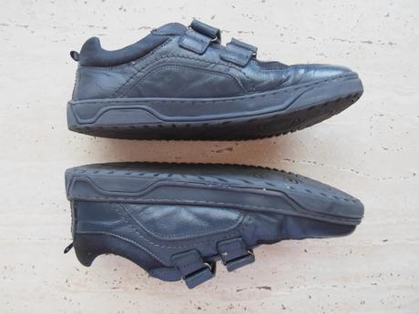 Modré boty polobotky kožené, lasocki,37