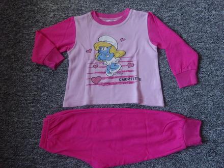 Dvoudílné pyžamo se šmoulinkou, vel. 98, 98