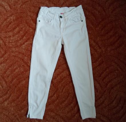 Bílé kalhoty rifle džíny, 128