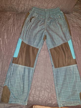 Lehké modré kalhoty vel. 122, 122