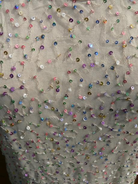 Krémový zdobený top blůzka h&m - vel.s, h&m,s