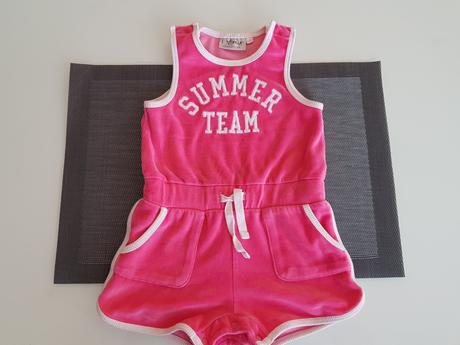 Dětský letní růžový overal next vel. 12-18, next,86