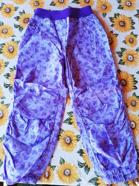 Kalhoty letní nabírané vel.110., fixoni,110