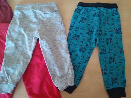 Tepláky na zahradu 86/92 - cena za vše (4 ks), 92