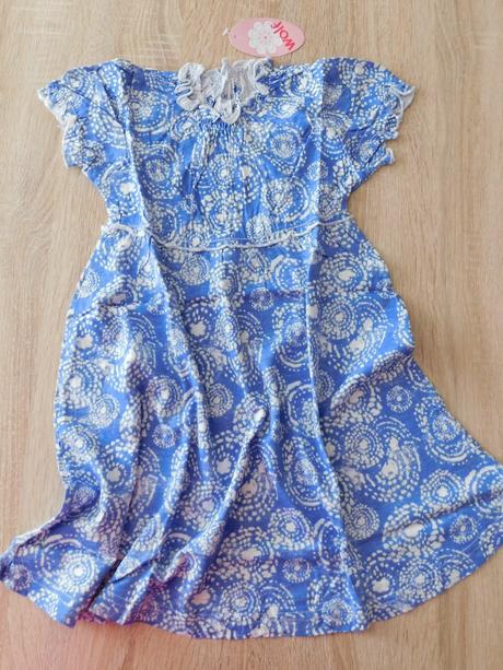 Dívčí letní šaty, wolf,110 / 116 / 122 / 134