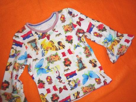 Krásná motýlková barevná halenka, 92