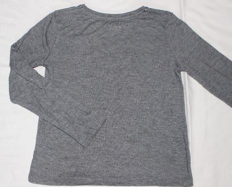 Va20 šedé tričko s nápisem (flitry) 8-9 let, f&f,134