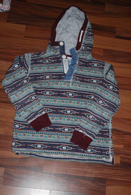 Vzorovaná mikina s kapucí, next,128