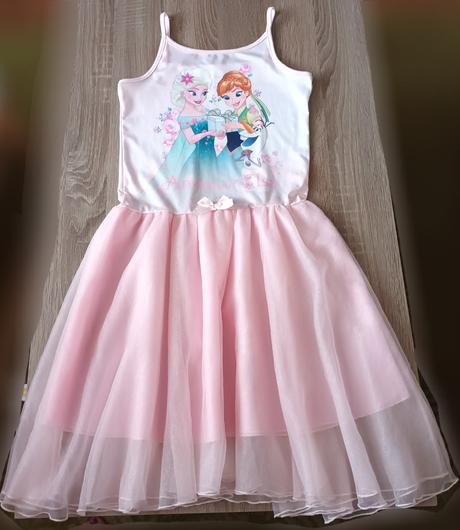 Dívčí šaty růžové frozen disney c&a, c&a,134