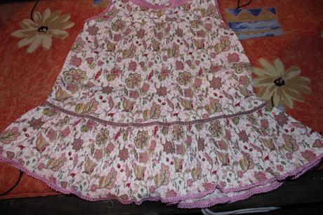 Dívčí šaty - šatičky květy - listy - lístky, topolino,80