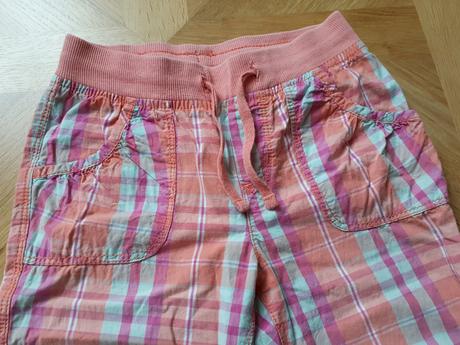 Kalhoty letní 3/4 h&m dívčí vel. 116-122, h&m,116