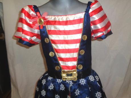 Karneval - šaty admirálka - 8 - 10 let, 