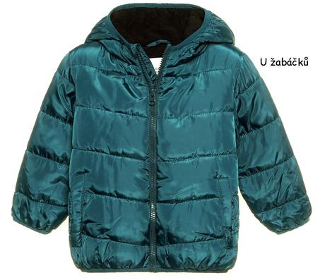 Přechodová prošívaná bunda dětská zelená vel. 86, fox & bunny,86