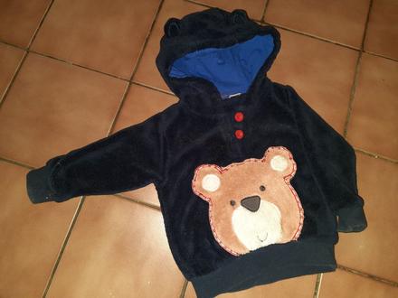 Klučičí mikina medvídek vel. 74 -80, lupilu,74