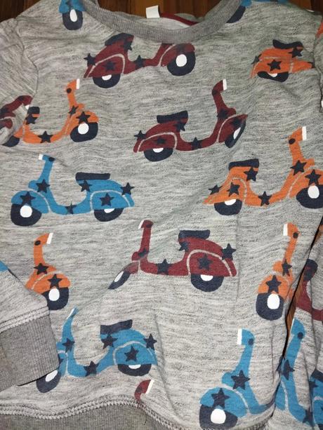 Mikina s motorky 110, marks & spencer,110