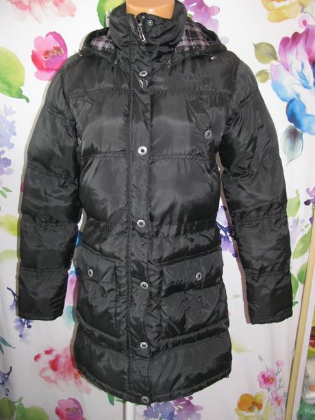 Dámská delší prošívaná zimní bunda s kapucí,parka, alpine pro,s