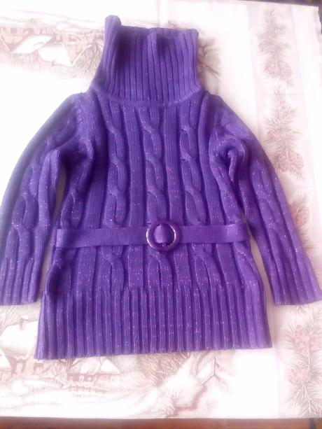 Dívčí svetr rolák., palomino,104