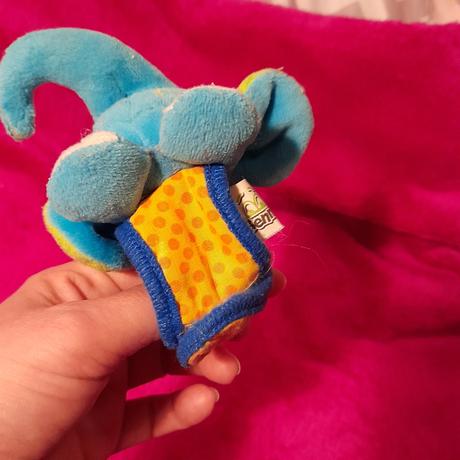 Náramek slon na nožičku pro miminka na suchý zip,