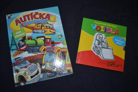2x kniha o autech,s výsuvnými obrázky, 