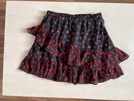 Volánová minisukně s růžičkou, vel m, sinsay, sinsay,m