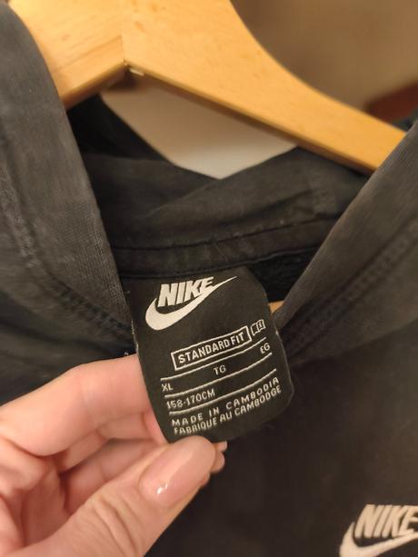 Černá mikina nike 158-170, xs/s, nike,164