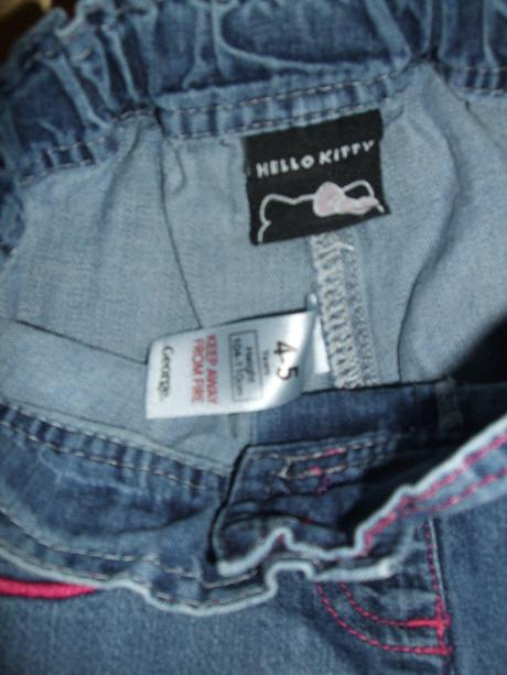 Džínsové šortky hello  kitty, sanrio,104