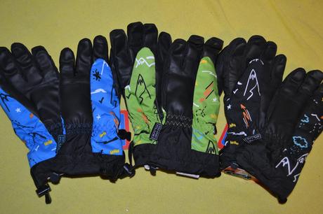 Lyžařské rukavice v.110-128,s fleece uvnitř, 110 / 116 / 122 / 128
